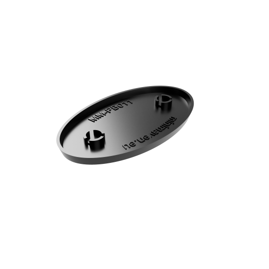 Podstawki owalne 60x35 mm z gniazdem na magnes – 6 sztuk